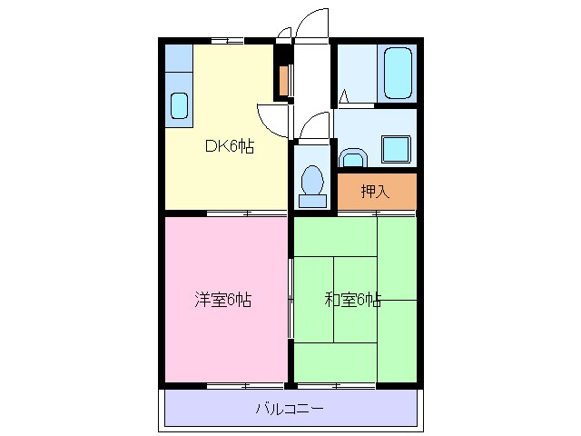 ファミールハイツＣの物件間取画像