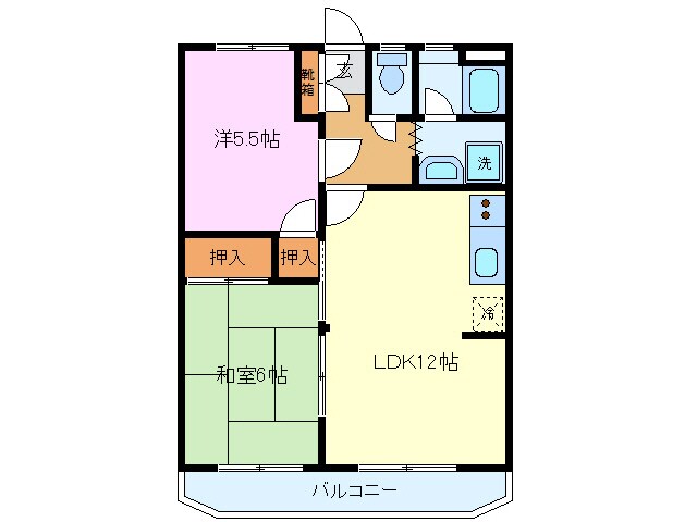 サンハイツ泉の物件間取画像