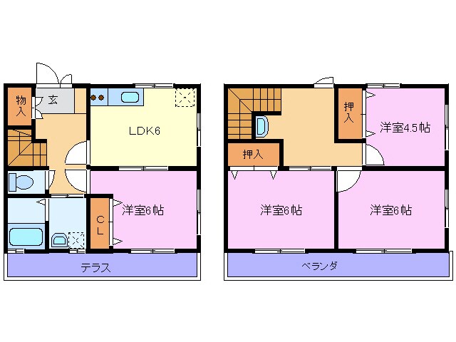 ロイヤルテラス華の物件間取画像