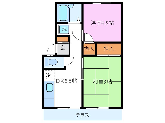 エステートピア大庭の物件間取画像