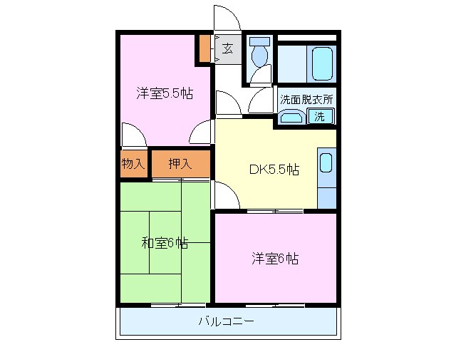 セピアガーデン杉山の物件間取画像