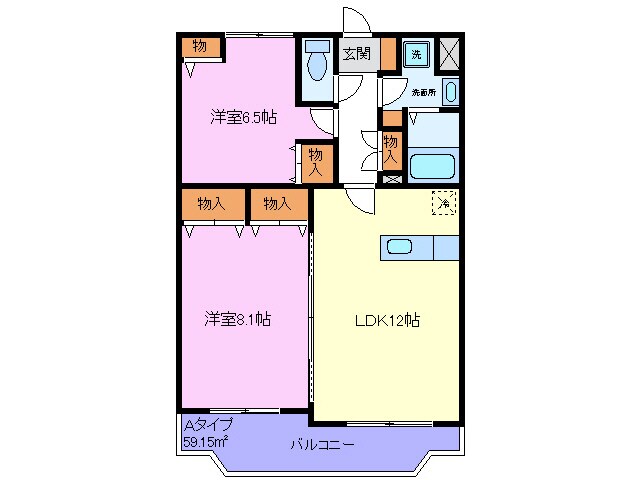 ジュエルモンテ　レーゼの物件間取画像