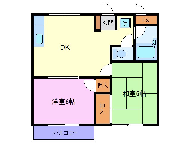 サンハイツＡの物件間取画像