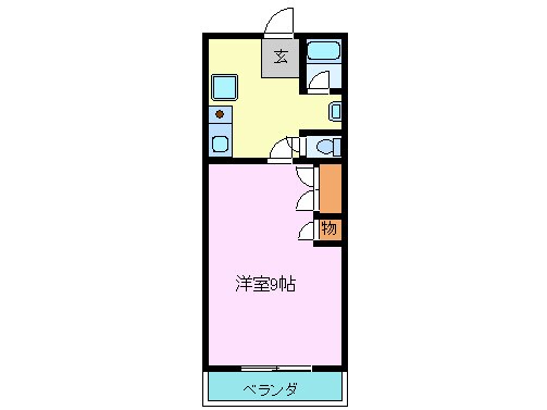 小坂マンションの物件間取画像