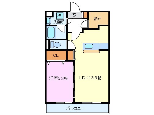 ラポール三清の物件間取画像