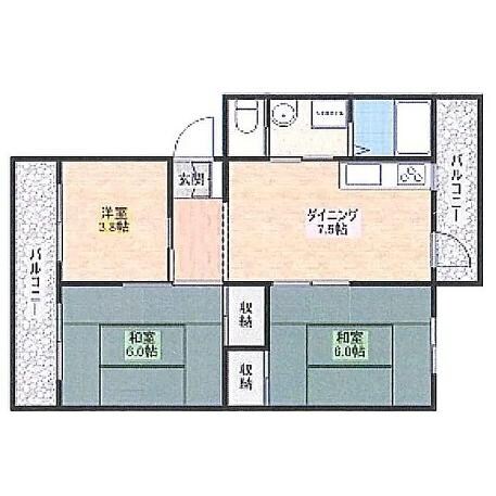 アゼリアハイツの物件間取画像
