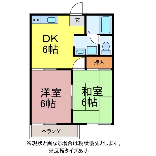 サンコーポ柱東山の物件間取画像