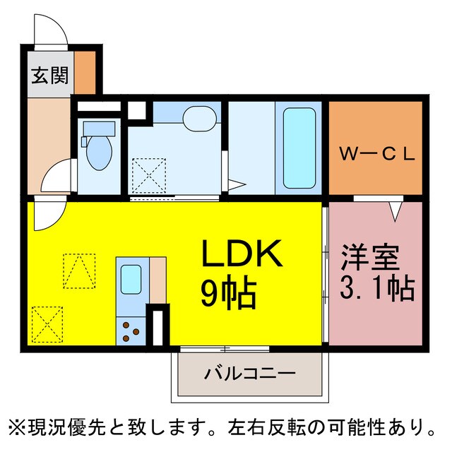 ソシエール東幸　B棟の物件間取画像