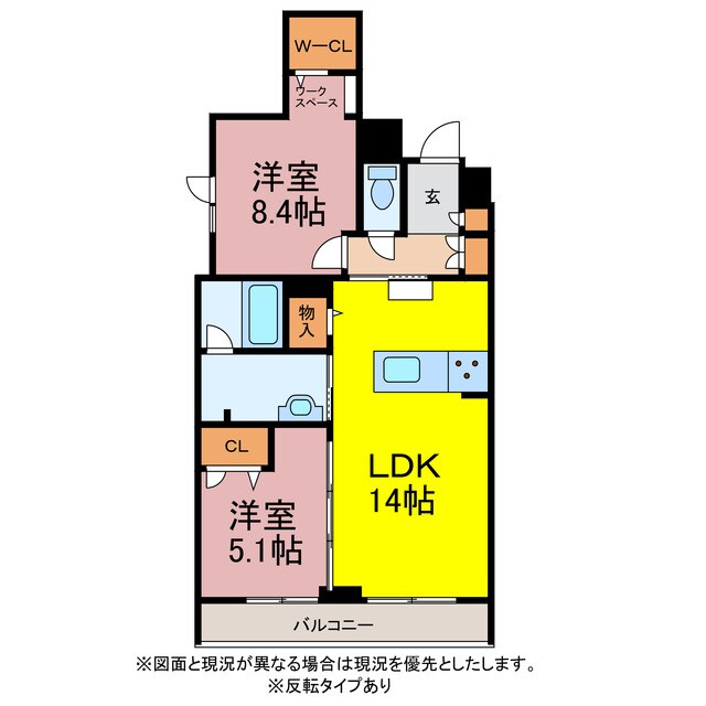 シャーメゾンArtsyの物件間取画像