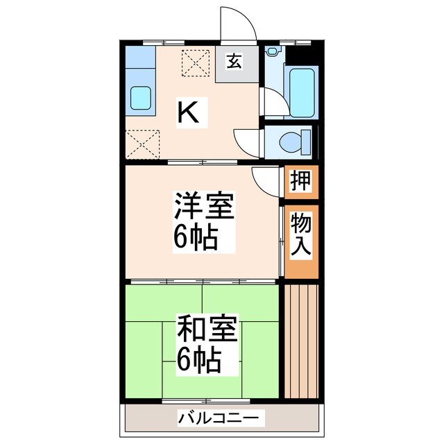 コーポ井上の物件間取画像