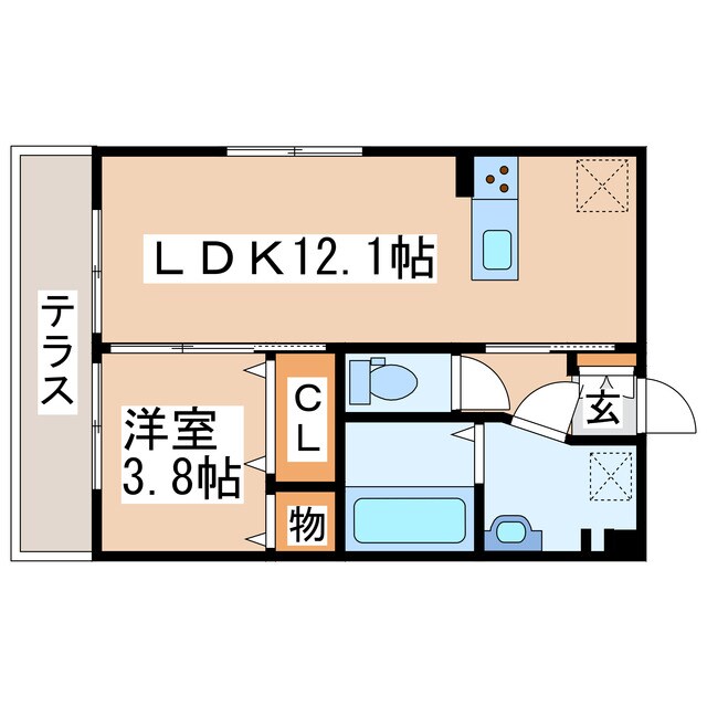 東海二高前 徒歩4分 2階の物件間取画像