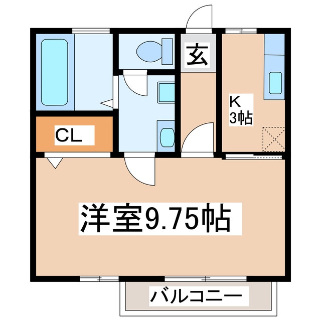 薄場町 徒歩6分 2階の物件間取画像