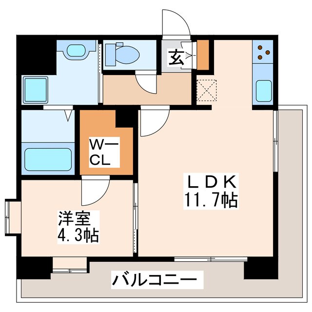 NEXUS水前寺の物件間取画像