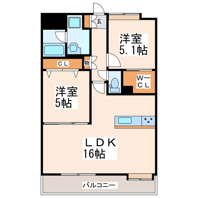 LIBTH平成タワーの物件間取画像