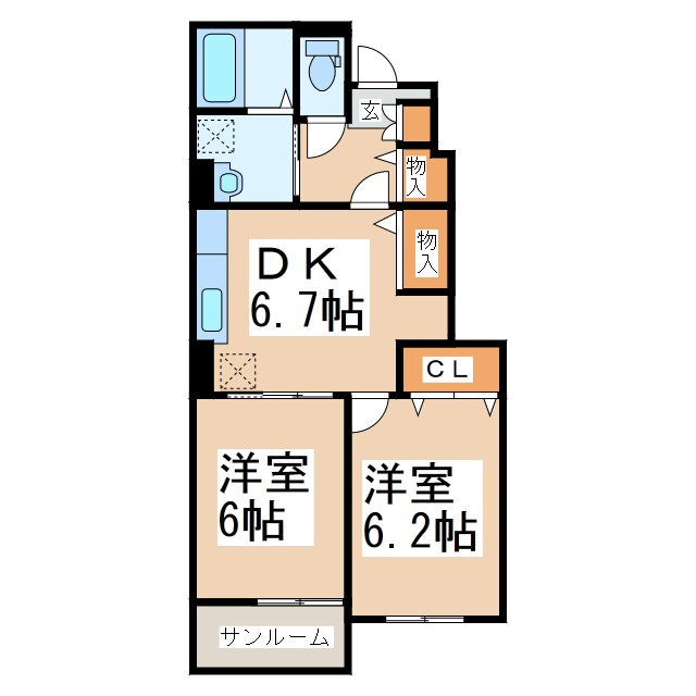 ギャラクシーの物件間取画像