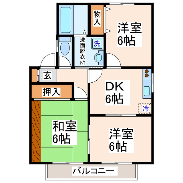 ヴィラクレストの物件間取画像