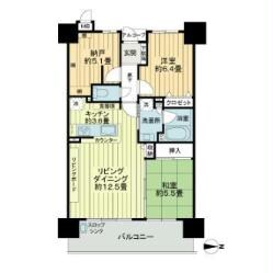 サーパス新町一丁目の物件間取画像