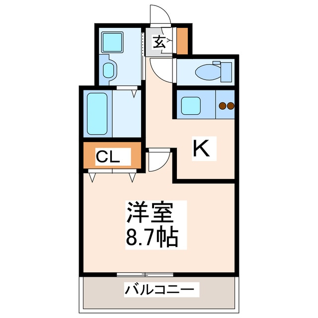 クロノス29新町の物件間取画像