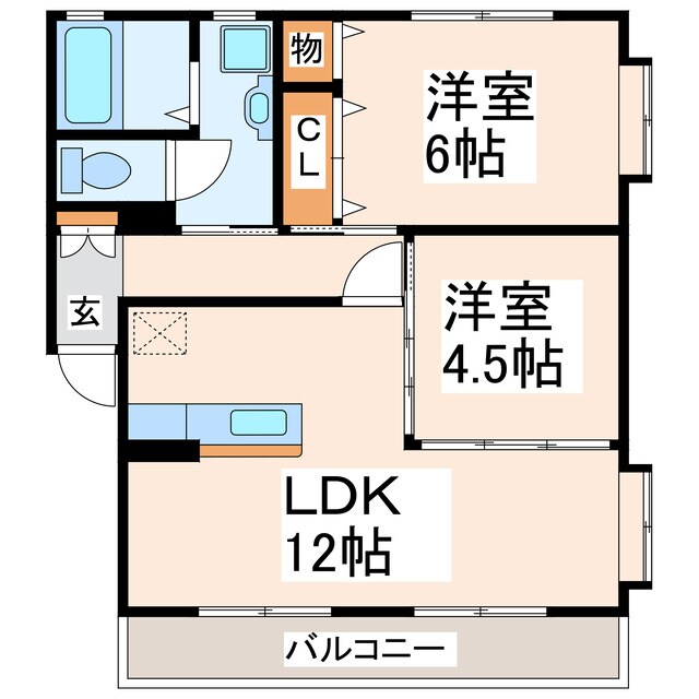 アクアハイツの物件間取画像