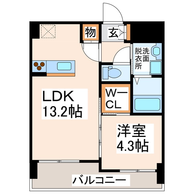 LIBTH桜町の物件間取画像