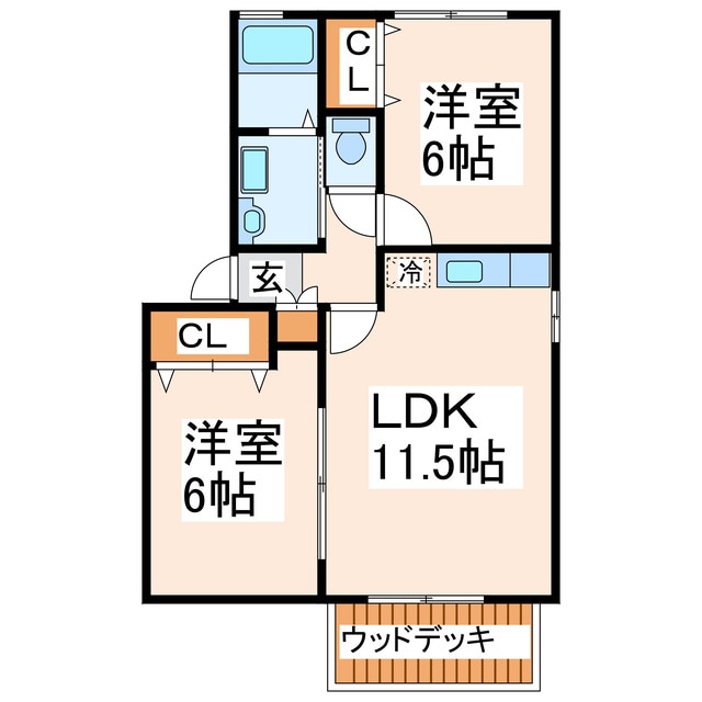 セジュールルピナの物件間取画像