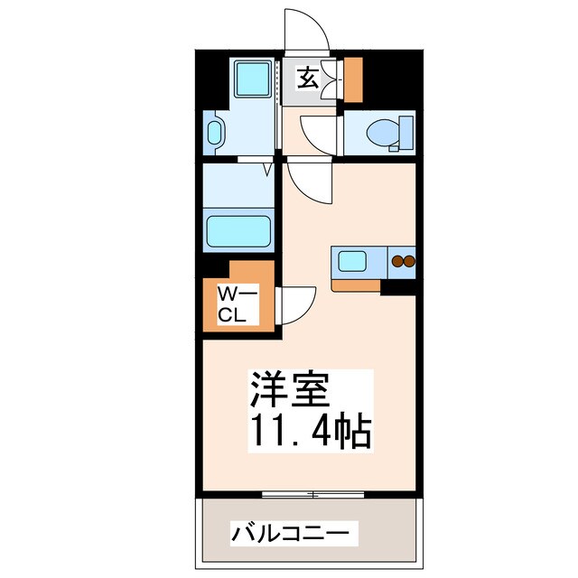 LIBTH熊本駅東の物件間取画像