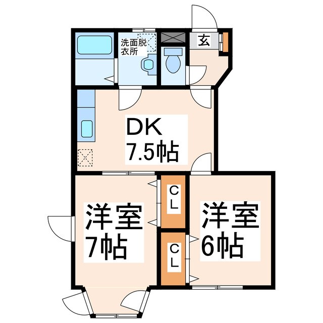 ノーブルＫⅡの物件間取画像