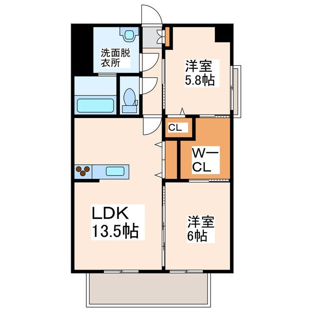 A REST新町の物件間取画像