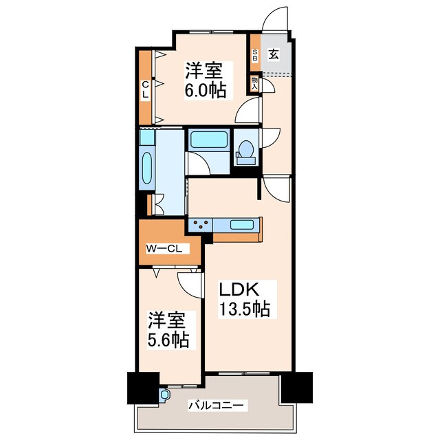 アルファステイツ熊本駅東の物件間取画像