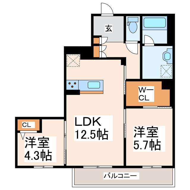 Bush Cloverの物件間取画像