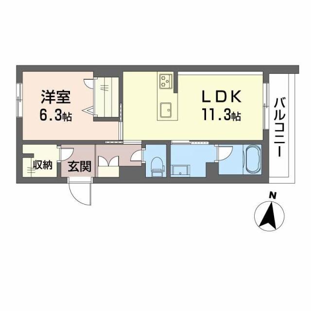 シャーメゾン壺川の物件間取画像