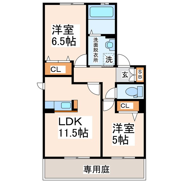 サンリッチの物件間取画像