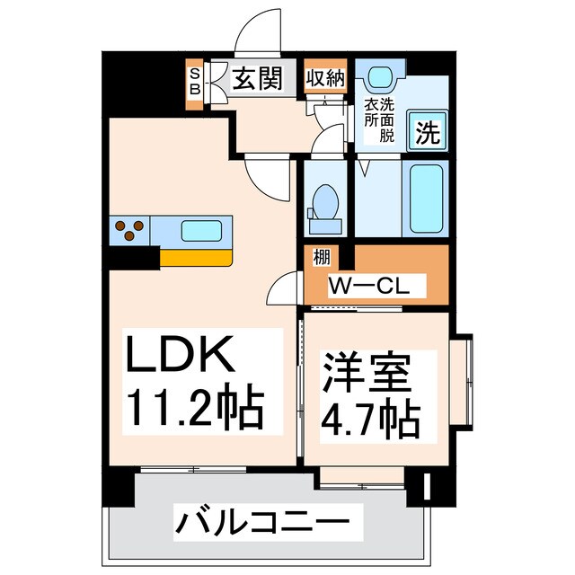 LIBTH千葉城の物件間取画像