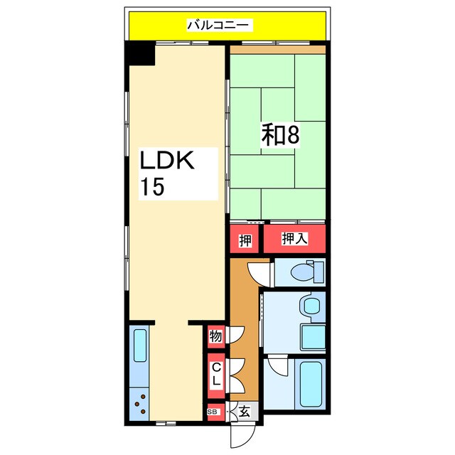 アーバンハウス西堀の物件間取画像