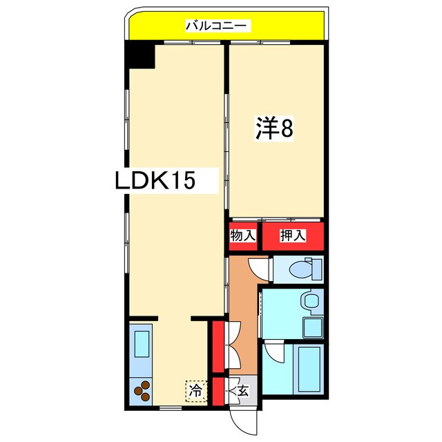 アーバンハウス西堀の物件間取画像
