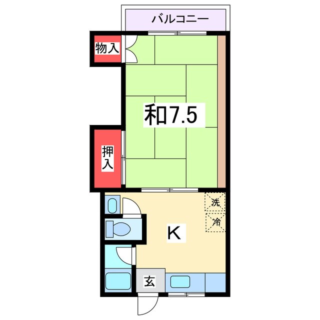 ハイツ八潮の物件間取画像