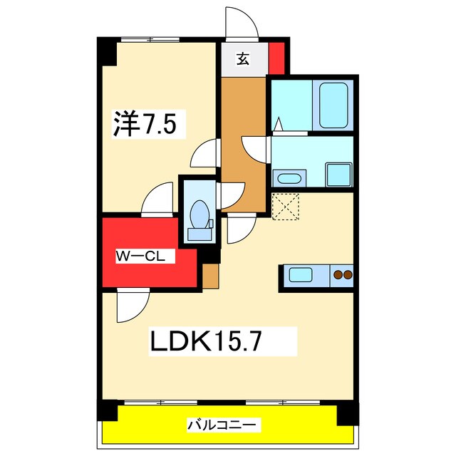 パークハイツ美咲の物件間取画像