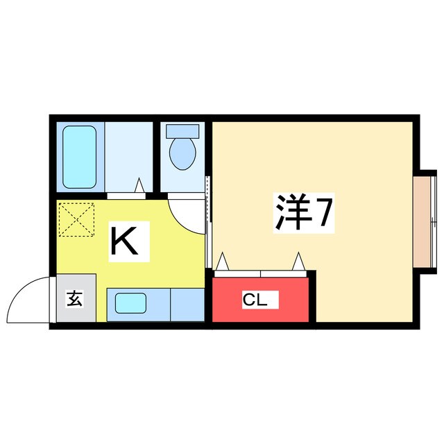 コーポ新星の物件間取画像