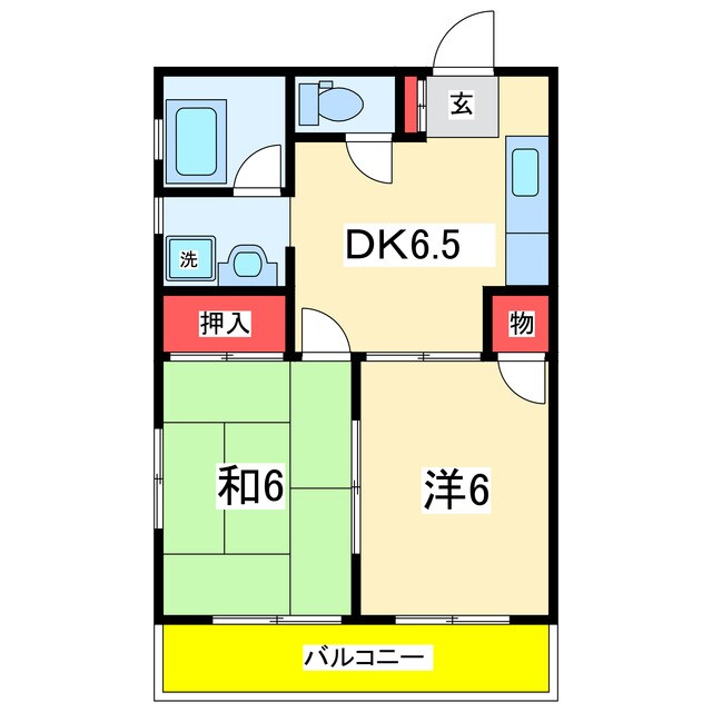 レジデンス学校町の物件間取画像