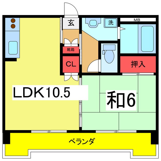 サンシャイン新飯田屋の物件間取画像