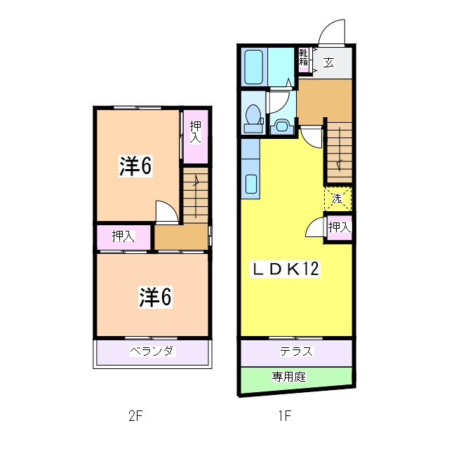 タウンハウス文京の物件間取画像