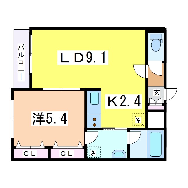 レガーロ旭町の物件間取画像