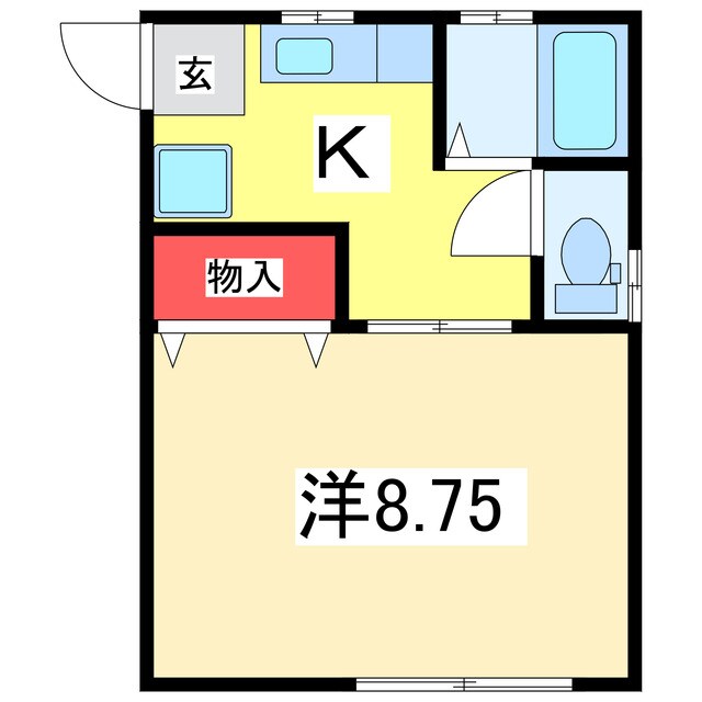 メゾンサウスの物件間取画像