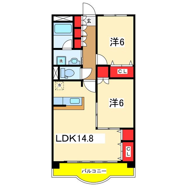 フェリシア柳都の物件間取画像