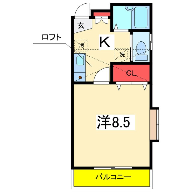 ハイマート関屋田町の物件間取画像