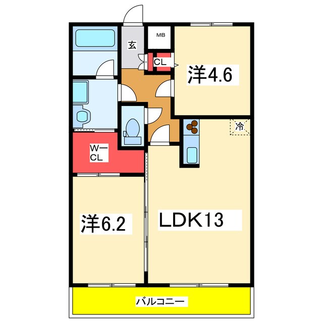kokomo天神尾の物件間取画像