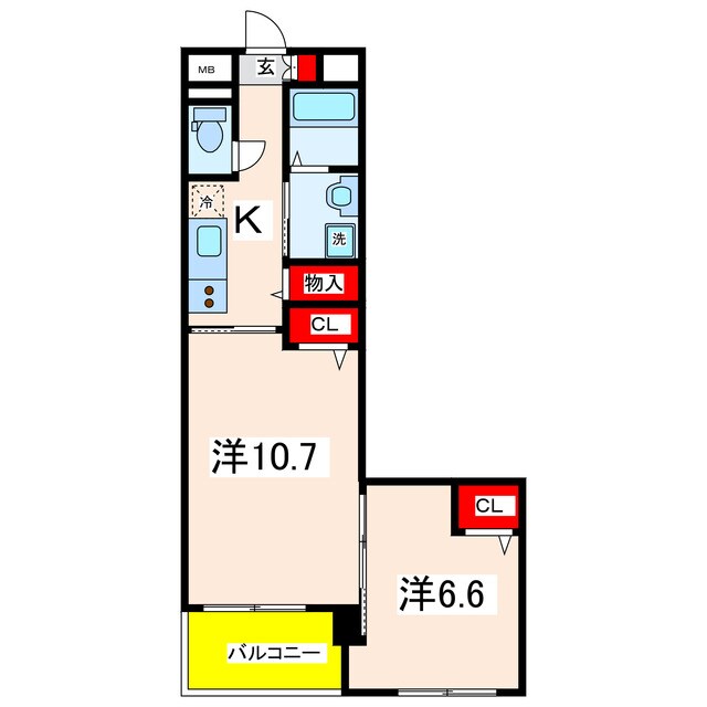 プラシードの物件間取画像