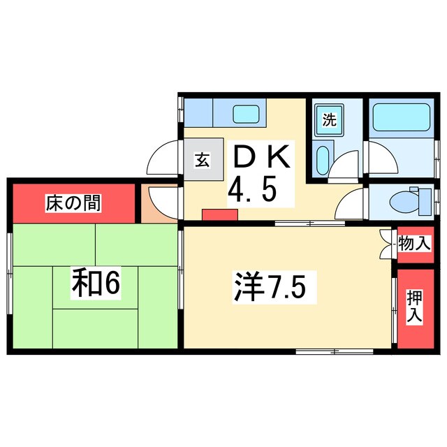 カーサフタバの物件間取画像