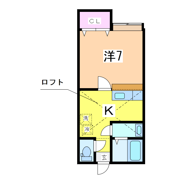 グリーン・ゲーブルスの物件間取画像