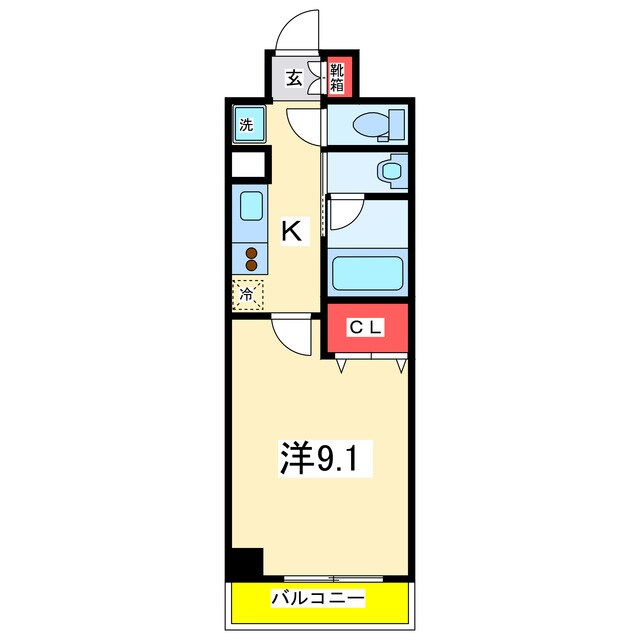 グレイスハイツ東中通の物件間取画像